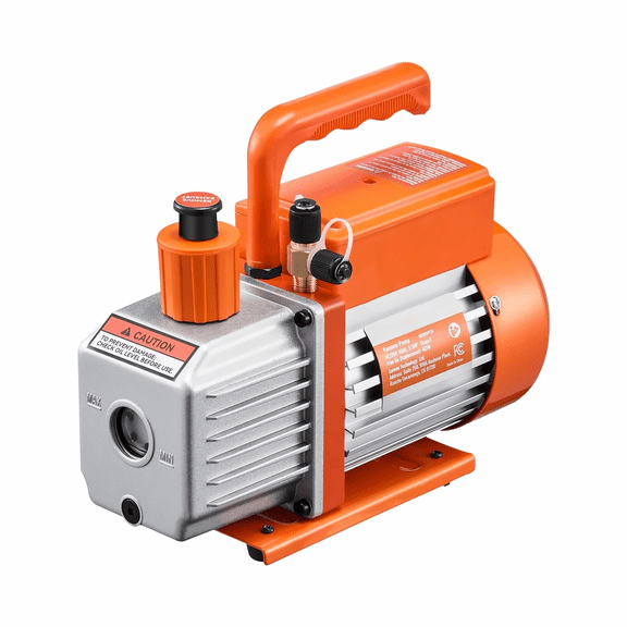 4 CFM Vacuum Pump, HV Single Stage Vane Pump for R134a R22 R410a, Auto AC Maintenance, Resin Degassing Kit with Oil