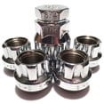 thumbnail image 1 of 4 CHROME OPEN END BULGE 9/16 WHEEL RIM ACORN LOCKING LUG NUTS LOCKS AND 1 KEY, 1 of 2