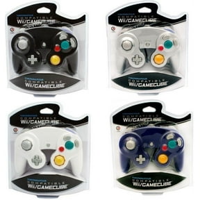 4 CONTROLLERS FOR NINTENDO GAMECUBE Wii BlUE,WHITE,BLACK,SILVER (PLATINUM)
