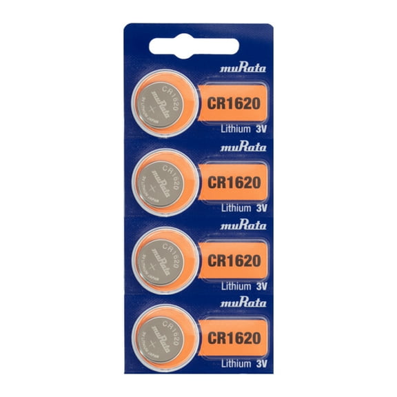 4 CR1620 Battery By muRata Sony - 3V Lithium Coin Cell