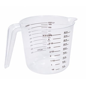 Mainstays 4.5-Cup BPA-Free Plastic Measuring Cup with Clear Measurements