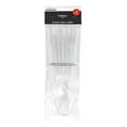 thumbnail interactive-video image 1 of 4 Count, 9.8 IN Clear Plastic Cutlery Set (Includes 2 Forks and 2 Spoons), by Way To Celebrate, 1 of 7