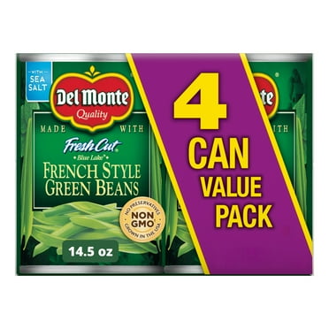 Del Monte Blue Lake French Style Green Beans, 14.5 oz Can (Pack of 4), Canned Vegetables