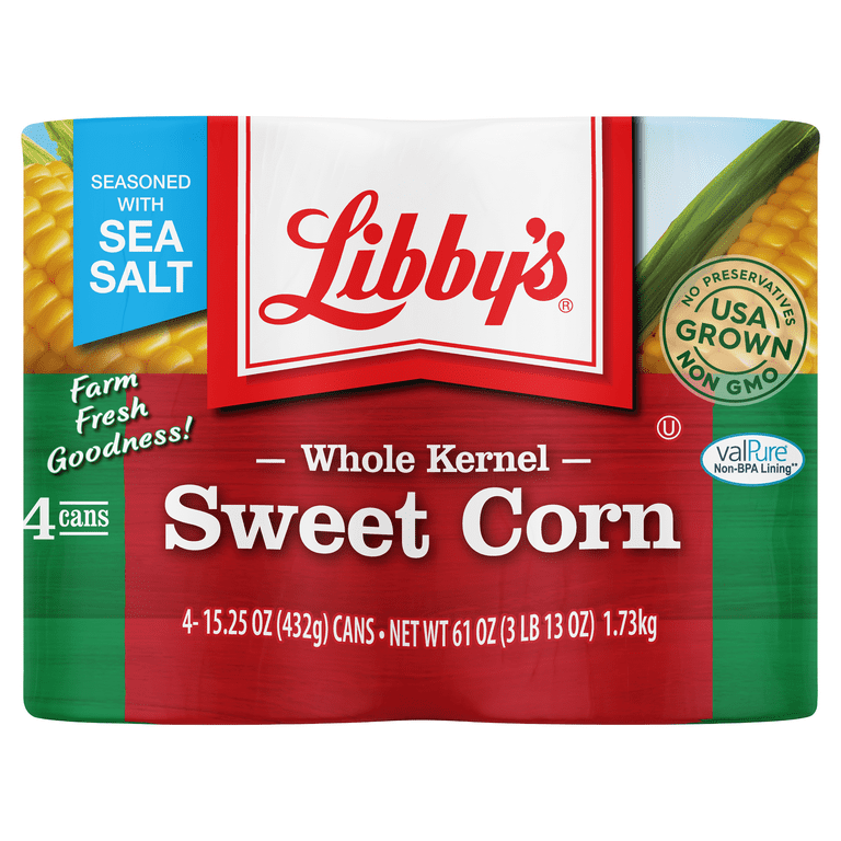 4 Cans Libby s Whole Kernel Sweet Corn 15 oz Walmart