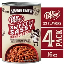 (4 Cans) Serious Bean Co Sweet and Sassy Dr Pepper Baked Beans, 16 oz