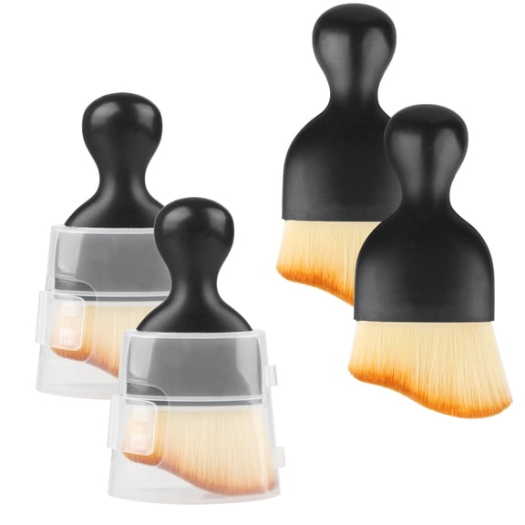 4 Car Brush Interior Dust BrushCar Interior Cleaning Detailing Brush | 4 Car Brush Interior Dust Brush, Car Interior Detailing Brush for Crevice Dashboard Leather Air Conditioner VentLeather