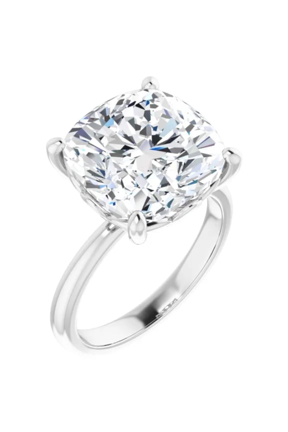 4 Carat Cushion Lab Grown Diamond Engagement Ring