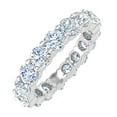 thumbnail image 1 of 4 Carat Diamond Eternity Wedding Band Ring in 14K White Gold - IGI Certified (Value Collection) (Ring Size 5), 1 of 6