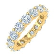 thumbnail image 1 of 4 Carat Diamond Eternity Wedding Band Ring in 14K Yellow Gold - IGI Certified (Value Collection) (Ring Size 9), 1 of 5