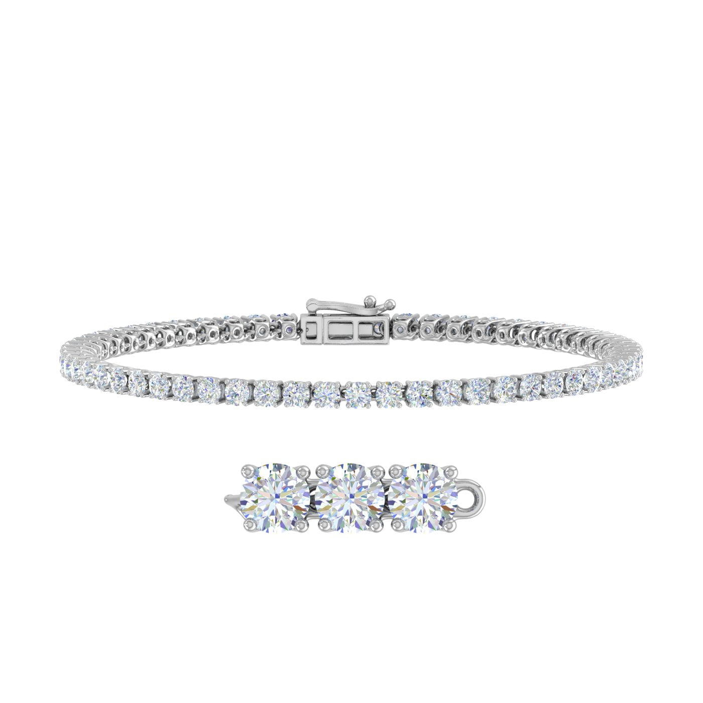 Moissanite tennis chains and bracelets : r/jewelry