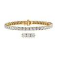 thumbnail image 1 of 4 Carat Diamond Tennis Bracelet in 14K Yellow Gold (7 Inch), 1 of 3