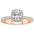 thumbnail image 1 of IGI Certified 4 Carat Cushion Shape Lab Grown Diamond Engagement Ring | 14K Rose Gold | Amarya Secret Double Halo Lab Diamond Ring | FG-VS1-VS2 Quality Friendly Diamonds, 1 of 6
