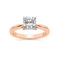 thumbnail image 1 of 4 Carat IGI Certified Cushion Shape Lab Grown Diamond Engagement Ring | 14K Rose Gold | Azalea Classic Solitaire Diamond Ring | FG-VS1-VS2 Quality Friendly Diamonds, 1 of 5