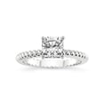 thumbnail image 1 of 4 Carat IGI Certified Cushion Shape Lab Grown Diamond Engagement Ring | 14K White Gold |Sansa Solitaire Diamond Ring | FG-VS1-VS2 Quality Friendly Diamonds, 1 of 4