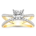 thumbnail image 1 of IGI Certified 4 Carat Cushion Shape Lab Grown Diamond Engagement Ring | 14K White Gold | Antique Allure Vintage Lab Diamond Ring | FG-VS1-VS2 Quality Friendly Diamonds, 1 of 6
