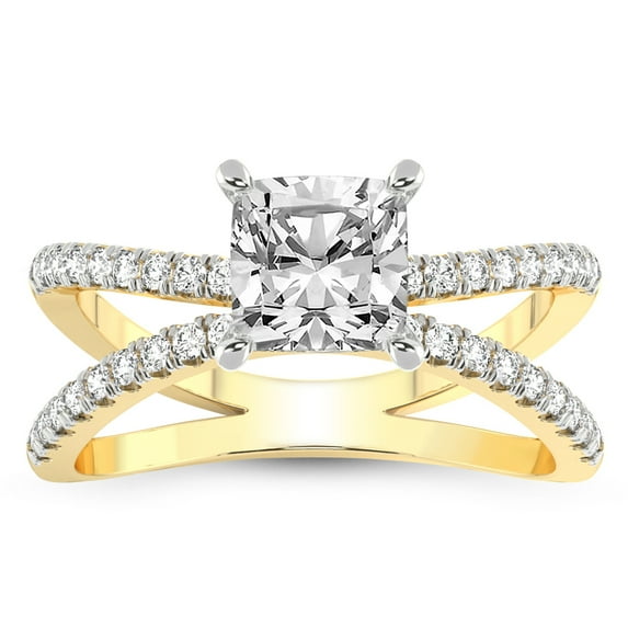 IGI Certified 4 Carat Cushion Shape Lab Grown Diamond Engagement Ring | 14K White Gold | Antique Allure Vintage Lab Diamond Ring | FG-VS1-VS2 Quality Friendly Diamonds