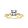 thumbnail image 1 of 4 Carat IGI Certified Cushion Shape Lab Grown Diamond Engagement Ring | 14K Yellow Gold |Sansa Solitaire Diamond Ring | FG-VS1-VS2 Quality Friendly Diamonds, 1 of 4