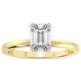 thumbnail image 1 of IGI Certified 4 Carat Emerald Shape Lab Grown Diamond Engagement Ring | 14K White Gold |Lyla Hidden Accents SolitaireLab Diamond Ring | FG-VS1-VS2 Quality Friendly Diamonds, 1 of 6