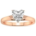 thumbnail image 1 of 4 Carat IGI Certified Heart Shape Lab Grown Diamond Engagement Ring | 14K Rose Gold | Arielle Solitaire Diamond Ring | FG-VS1-VS2 Quality Friendly Diamonds, 1 of 4