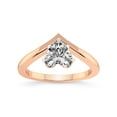 thumbnail image 1 of IGI Certified 4 Carat Heart Shape Lab Grown Diamond Engagement Ring | 14K Rose Gold | Janes Chevron Lab Diamond Ring | FG-VS1-VS2 Quality Friendly Diamonds, 1 of 6