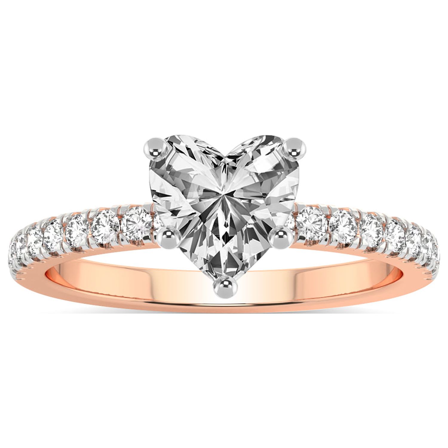 4 Carat IGI Certified Heart Shape Lab Grown Diamond Engagement Ring