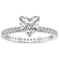 thumbnail image 1 of 4 Carat IGI Certified Heart Shape Lab Grown Diamond Engagement Ring | 14K White Gold | Claire Full Eternity Diamond Ring | FG-VS1-VS2 Quality Friendly Diamonds, 1 of 5
