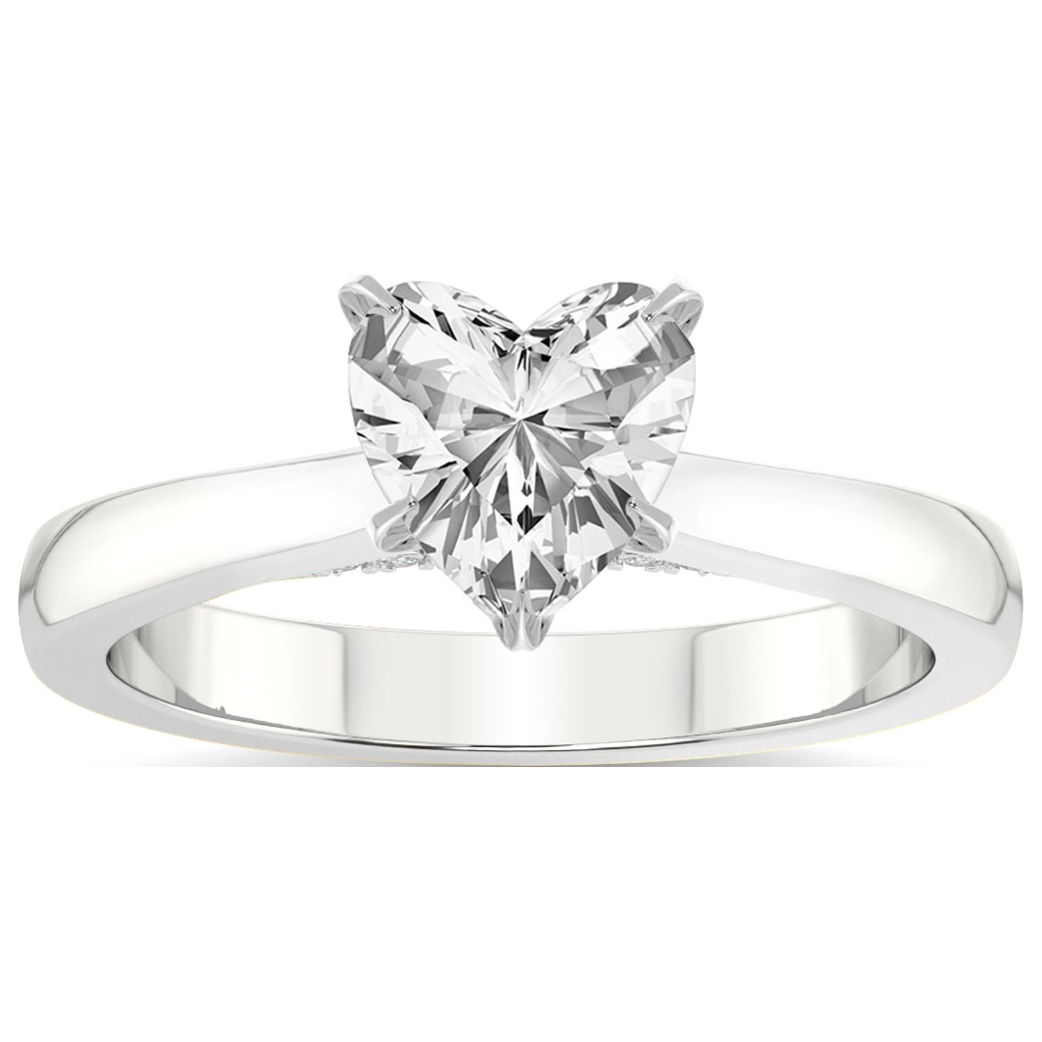 4 Carat IGI Certified Heart Shape Lab Grown Diamond Engagement Ring