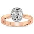 thumbnail image 1 of 4 Carat IGI Certified Oval Shape Lab Grown Diamond Engagement Ring | 14K Rose Gold |Anna Hidden Accents Halo Diamond Ring | FG-VS1-VS2 Quality Friendly Diamonds, 1 of 4