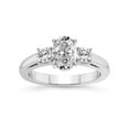 thumbnail image 1 of 4 Carat IGI Certified Oval Shape Lab Grown Diamond Engagement Ring | 14K White Gold |Jia Secret Double Halo Eternity Diamond Ring | FG-VS1-VS2 Quality Friendly Diamonds, 1 of 5