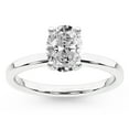 thumbnail image 1 of IGI Certified 4 Carat Oval Shape Lab Grown Diamond Engagement Ring | 14K White Gold | Solitaire Diamond Ring | FG-VS1-VS2 Quality Friendly Diamonds, 1 of 6