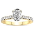 thumbnail image 1 of 4 Carat IGI Certified Oval Shape Lab Grown Diamond Engagement Ring | 14K Yellow Gold |Galen Secret Halo Diamond Ring | FG-VS1-VS2 Quality Friendly Diamonds, 1 of 4