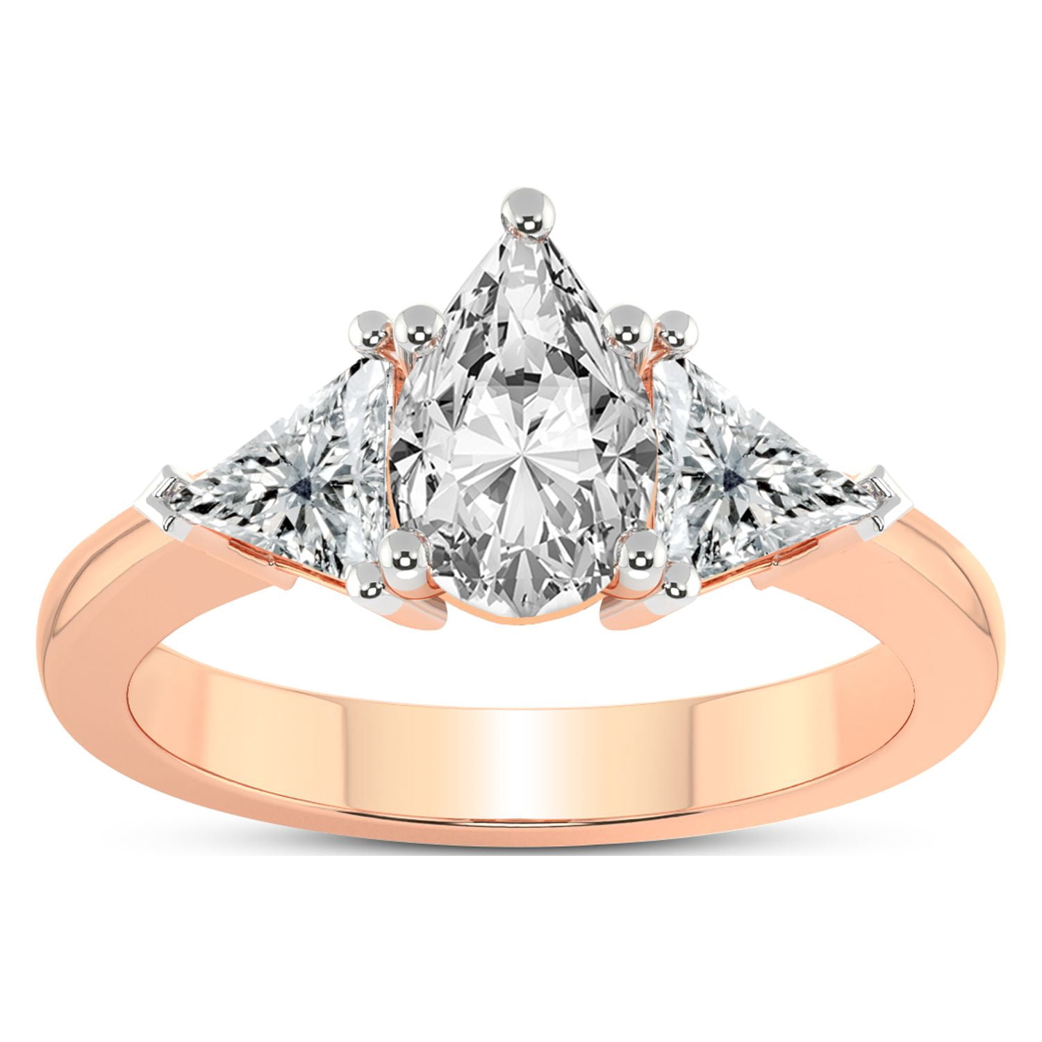 4 Carat IGI Certified Pear Shape Lab Grown Diamond Engagement Ring ...