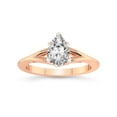 thumbnail image 1 of 4 Carat IGI Certified Pear Shape Lab Grown Diamond Engagement Ring | 14K Rose Gold | Cynthia Split Shank Diamond Ring | FG-VS1-VS2 Quality Friendly Diamonds, 1 of 5