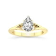 thumbnail image 1 of 4 Carat IGI Certified Pear Shape Lab Grown Diamond Engagement Ring | 14K Yellow Gold | Cynthia Split Shank Diamond Ring | FG-VS1-VS2 Quality Friendly Diamonds, 1 of 5
