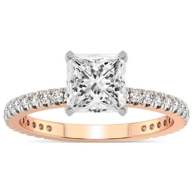 4 Carat IGI Certified Princess Shape Lab Grown Diamond Engagement Ring ...