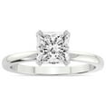 thumbnail image 1 of IGI Certified 4 Carat Princess Shape Lab Grown Diamond Engagement Ring | 14K White Gold |Lyla Hidden Accents SolitaireLab Diamond Ring | FG-VS1-VS2 Quality Friendly Diamonds, 1 of 6