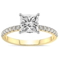 thumbnail image 1 of 4 Carat IGI Certified Princess Shape Lab Grown Diamond Engagement Ring | 14K Yellow Gold |Olivia Secret Halo Diamond Ring | FG-VS1-VS2 Quality Friendly Diamonds, 1 of 1