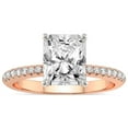 thumbnail image 1 of 4 Carat IGI Certified Radiant Shape Lab Grown Diamond Engagement Ring | 14K Rose Gold | Etienne Secret Halo Diamond Ring | FG-VS1-VS2 Quality Friendly Diamonds, 1 of 3