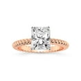 thumbnail image 1 of 4 Carat IGI Certified Radiant Shape Lab Grown Diamond Engagement Ring | 14K Rose Gold |Sansa Solitaire Diamond Ring | FG-VS1-VS2 Quality Friendly Diamonds, 1 of 3