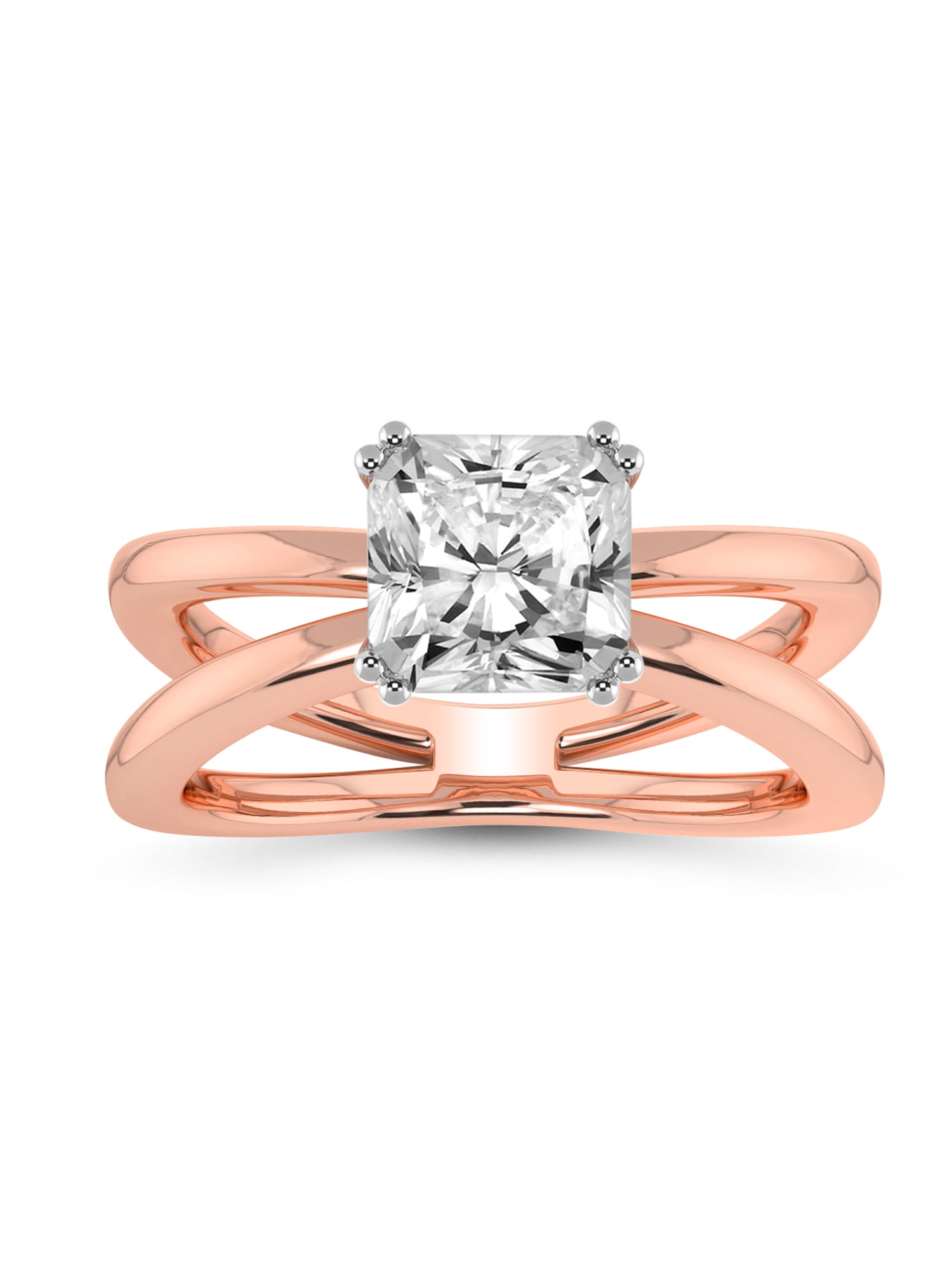 IGI Certified 4 Carat Radiant Shape Lab Grown Diamond Engagement Ring ...