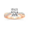 thumbnail image 1 of 4 Carat IGI Certified Radiant Shape Lab Grown Diamond Engagement Ring | 14K Rose Gold |Twisted Vine Diamond Ring | FG-VS1-VS2 Quality Friendly Diamonds, 1 of 3