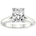thumbnail image 1 of IGI Certified 4 Carat Radiant Shape Lab Grown Diamond Engagement Ring | 14K White Gold | Cathedral Split Shank Solitaire Diamond Ring | FG-VS1-VS2 Quality Friendly Diamonds, 1 of 5