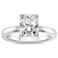 thumbnail image 1 of IGI Certified 4 Carat Radiant Shape Lab Grown Diamond Engagement Ring | 14K White Gold |Quinn Solitaire Diamond Ring | FG-VS Quality Friendly Diamonds, 1 of 6