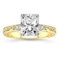 thumbnail image 1 of IGI Certified 4 Carat Radiant Shape Lab Grown Diamond Engagement Ring | 14K White Gold | Antique Allure Vintage Lab Diamond Ring | FG-VS1-VS2 Quality Friendly Diamonds, 1 of 5