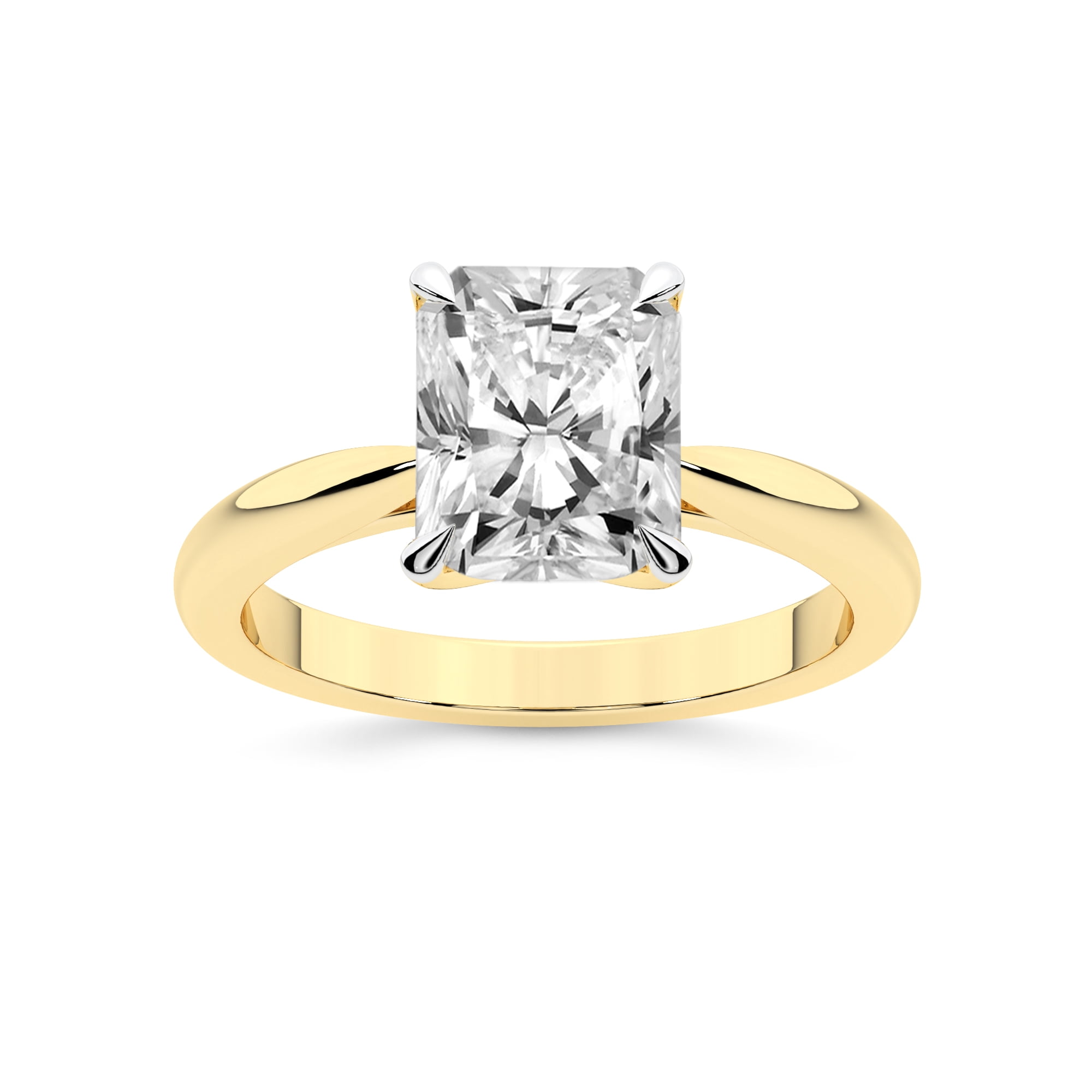 Azalea Lab 4 Carat IGI Certified Radiant Shape Lab Grown Diamond Engagement Ring ...
