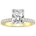 thumbnail image 1 of 4 Carat IGI Certified Radiant Shape Lab Grown Diamond Engagement Ring | 14K Yellow Gold |Serena Eternity Diamond Ring | FG-VS1-VS2 Quality Friendly Diamonds, 1 of 4