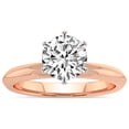 thumbnail image 1 of IGI Certified 4 Carat Round Shape Lab Grown Diamond Engagement Ring | 14K Rose Gold | Alora Solitaire Diamond Ring | FG-VS1-VS2 Quality Friendly Diamonds, 1 of 7