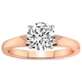 thumbnail image 1 of 4 Carat IGI Certified Round Shape Lab Grown Diamond Engagement Ring | 14K Rose Gold | Arielle Solitaire Diamond Ring | FG-VS1-VS2 Quality Friendly Diamonds, 1 of 4