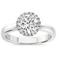 thumbnail image 1 of 4 Carat IGI Certified Round Shape Lab Grown Diamond Engagement Ring | 14K White Gold |Anna Hidden Accents Halo Diamond Ring | FG-VS1-VS2 Quality Friendly Diamonds, 1 of 5
