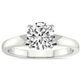 thumbnail image 1 of 4 Carat IGI Certified Round Shape Lab Grown Diamond Engagement Ring | 14K White Gold | Arielle Solitaire Diamond Ring | FG-VS1-VS2 Quality Friendly Diamonds, 1 of 5